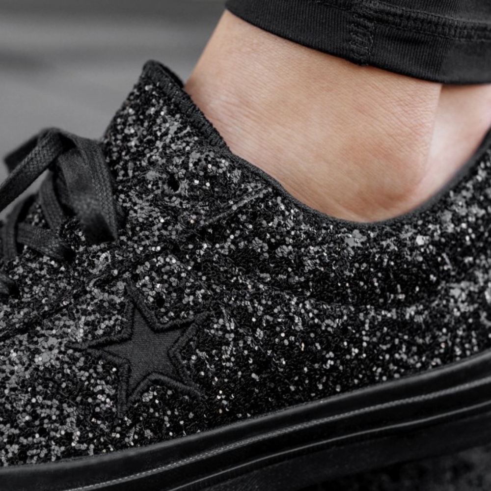 New Converse One Star OX After Party Bling Sneaker - Picture 3 of 8